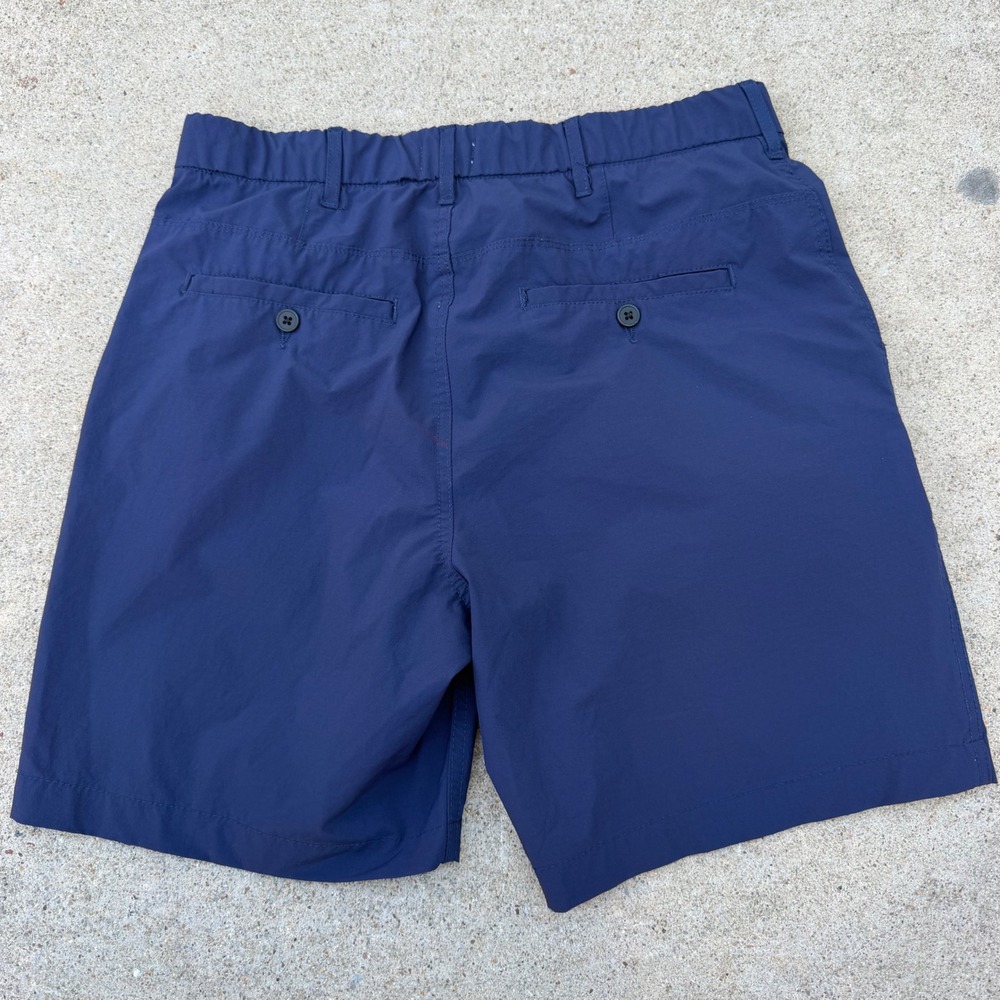 Onia Hybrid Shorts Mens 32 Navy Blue Stretch Tech Casual Lightweight Summer - Picture 8 of 9